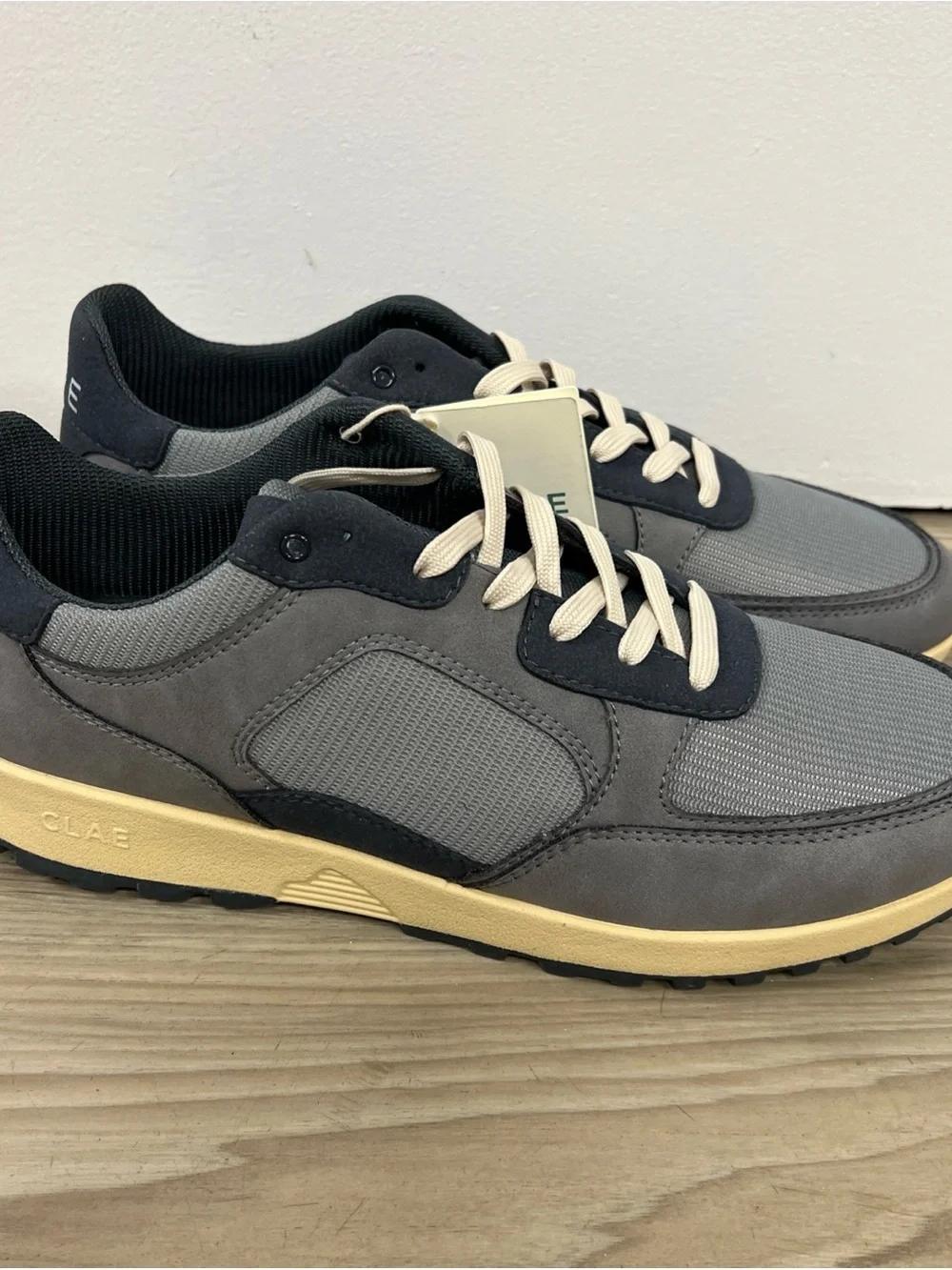 CLAE Joshua Lightweight Sneakers Frost Grey/Vanilla Men’s Size 11 $170 NWOB